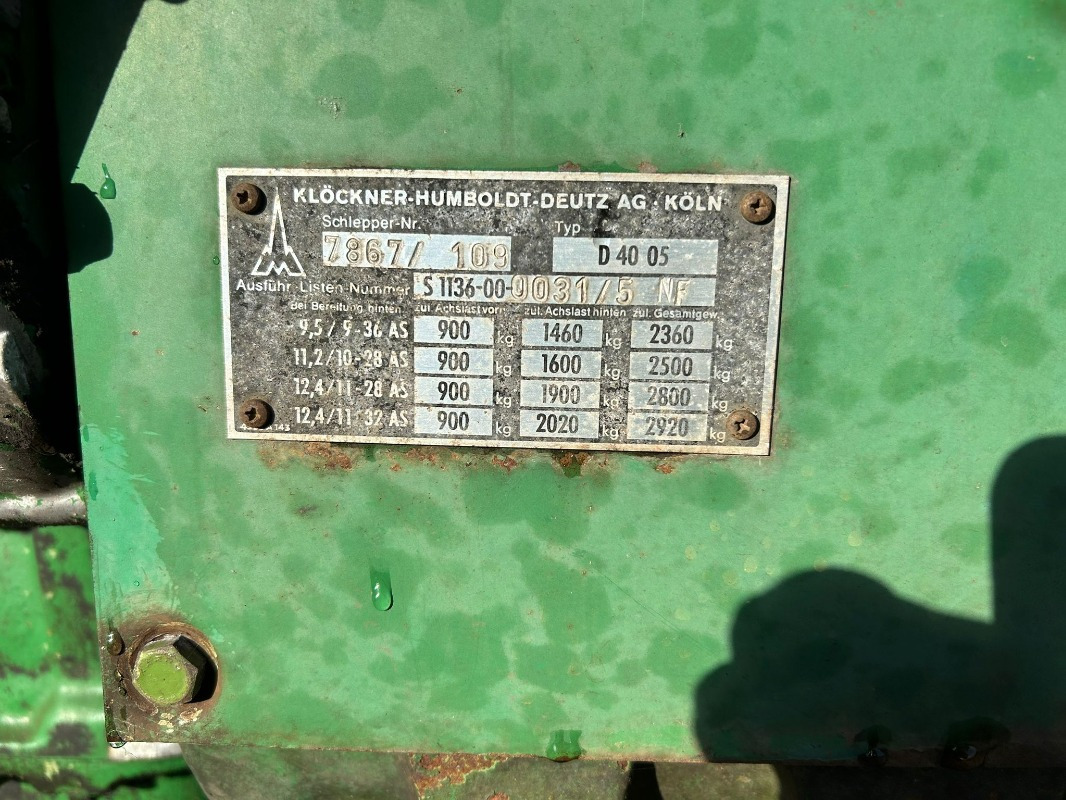 Deutz D 4005 - Tracteur agricole: photos 2 Deutz D 4005 - Tracteur agricole: photos 2