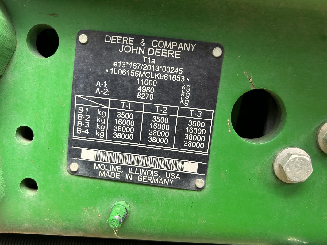 Tracteur agricole John Deere 6155M: photos 8