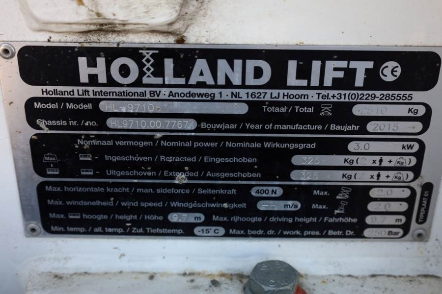 Holland Lift Ecostar HL-9710 Electric, 12m Working Height, 325k - Nacelle ciseaux: photos 5 Holland Lift Ecostar HL-9710 Electric, 12m Working Height, 325k - Nacelle ciseaux: photos 5