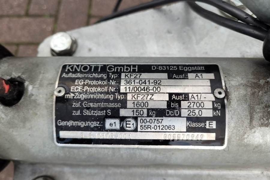 Remorque voiture Saris C2700 2 Axel Trailer, Maximum payload: 2045 kg, In: photos 8