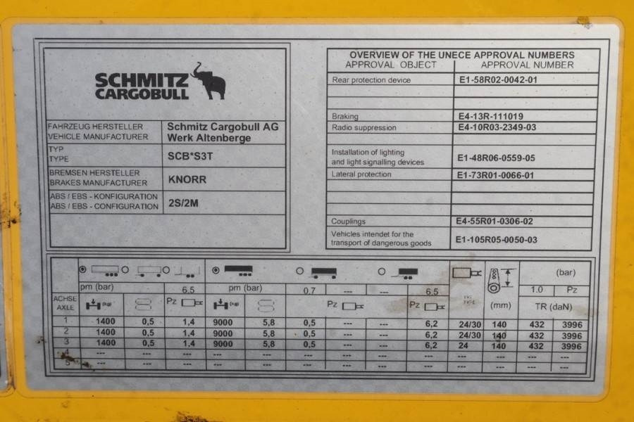 Crédit-bail de Schmitz Cargobull SCB3ST CoC Documents, TuV Loading Certif  Schmitz Cargobull SCB3ST CoC Documents, TuV Loading Certif: photos 7