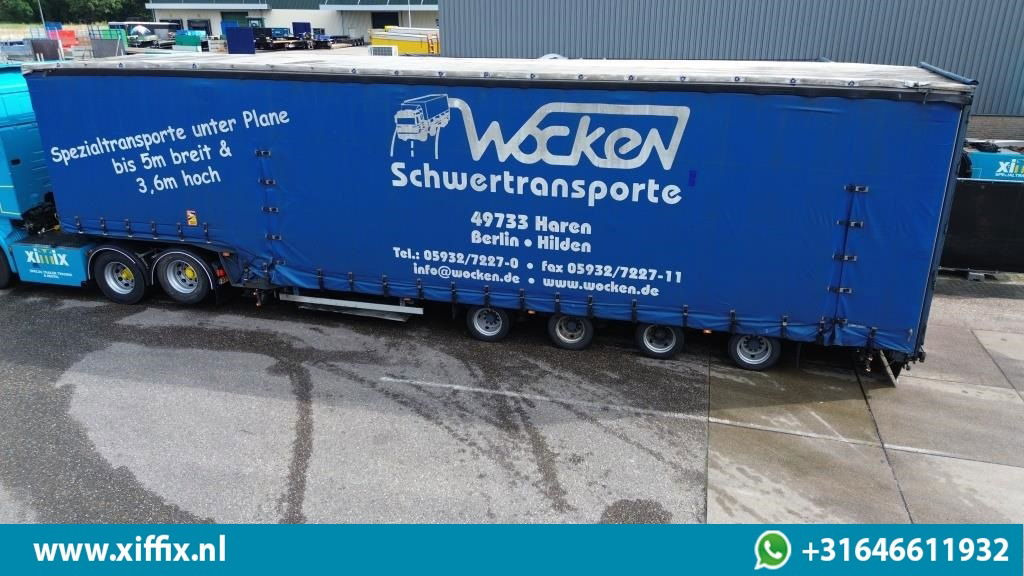 Dinkel 4-ass. Semi dieplader met elektrische huifopbouw / 2x naloop gestuurd - Semi-remorque surbaissé: photos 2 Dinkel 4-ass. Semi dieplader met elektrische huifopbouw / 2x naloop gestuurd - Semi-remorque surbaissé: photos 2