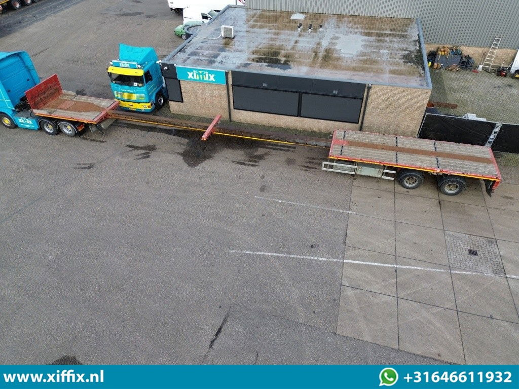 Faymonville 2-ass. Vlakke dubbel 2x uitschuifbare oplegger / 2x gestuurd - Semi-remorque plateau: photos 2 Faymonville 2-ass. Vlakke dubbel 2x uitschuifbare oplegger / 2x gestuurd - Semi-remorque plateau: photos 2