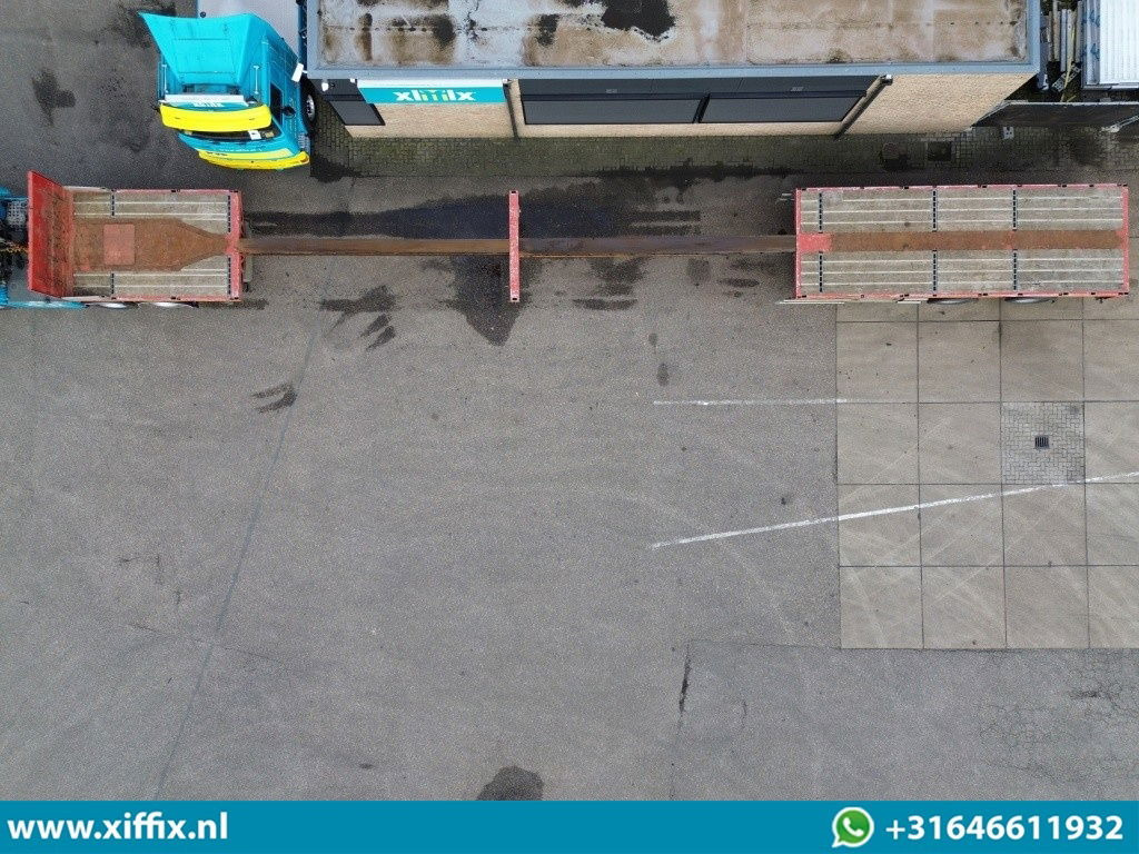 Faymonville 2-ass. Vlakke dubbel 2x uitschuifbare oplegger / 2x gestuurd - Semi-remorque plateau: photos 3 Faymonville 2-ass. Vlakke dubbel 2x uitschuifbare oplegger / 2x gestuurd - Semi-remorque plateau: photos 3