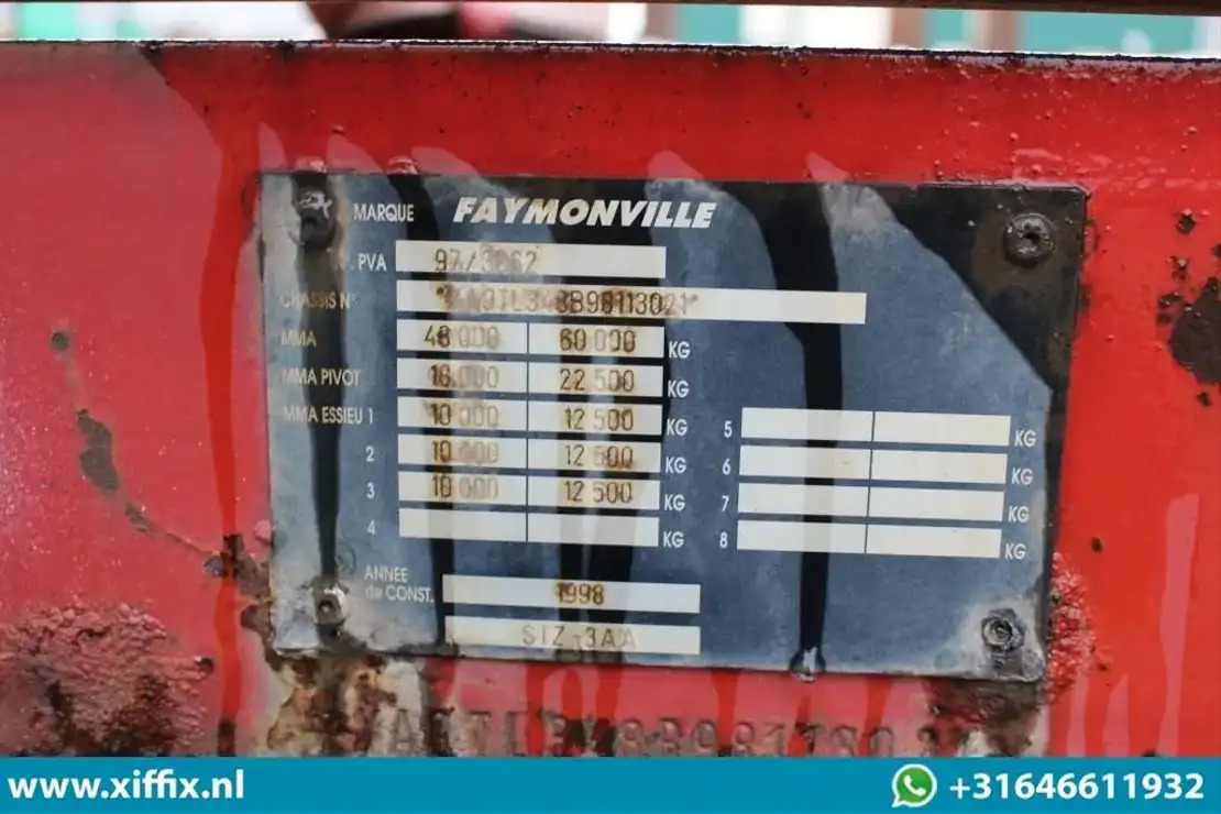 Semi-remorque surbaissé Faymonville 3-ass. dubbel 2x uitschuifbare Semi-Dieplader / 3x gestuurd / 13607: photos 13