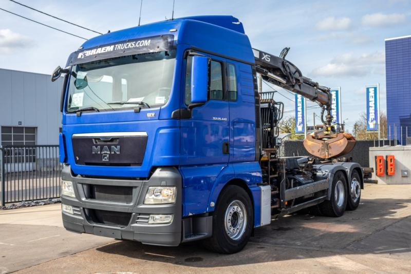 MAN TGX 25.440 LL - HIAB 122 PRO - Camion ampliroll, Camion grue: photos 1 MAN TGX 25.440 LL - HIAB 122 PRO - Camion ampliroll, Camion grue: photos 1