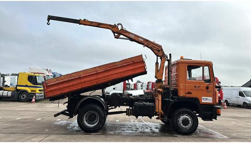 MAN 17.192 (4X4 / BIG AXLE / STEEL SUSPENSION / 8 TON CRANE) - Camion benne, Camion grue: photos 4 MAN 17.192 (4X4 / BIG AXLE / STEEL SUSPENSION / 8 TON CRANE) - Camion benne, Camion grue: photos 4