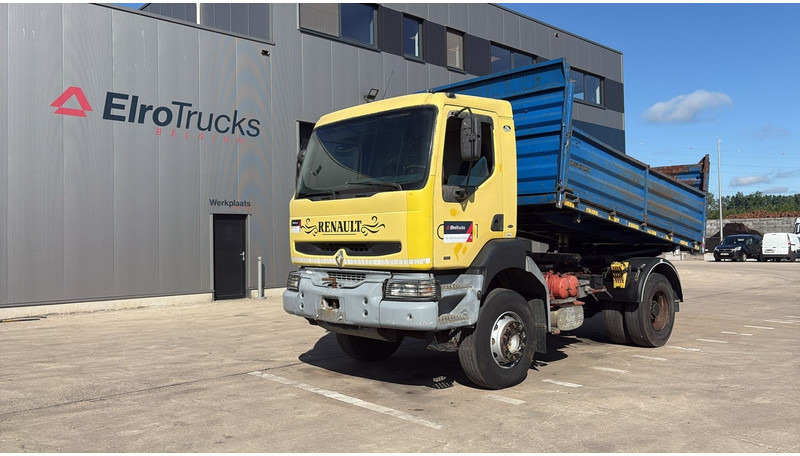 Camion benne Renault Kerax 385 (BOITE MANUELLE / GRAND PONT / LAMES / MANUAL GEARBOX): photos 1