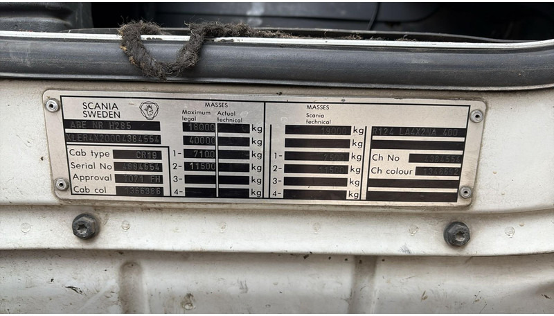 Crédit-bail de Scania 124 - 400 (BOITE MANUELLE / MANUAL GEARBOX) Scania 124 - 400 (BOITE MANUELLE / MANUAL GEARBOX): photos 17