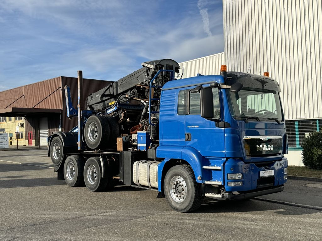 MAN TGS 26.480 6x4 BB Langholz+DOLL M114 LogliftF251 - Camion grumier, Camion grue: photos 3 MAN TGS 26.480 6x4 BB Langholz+DOLL M114 LogliftF251 - Camion grumier, Camion grue: photos 3