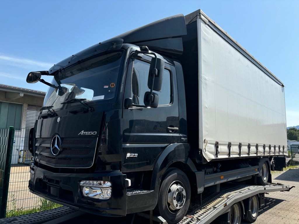 Camion à rideaux coulissants Mercedes-Benz Atego III 823L, Euro-6, Klima, Schiebeplane, LBW: photos 1