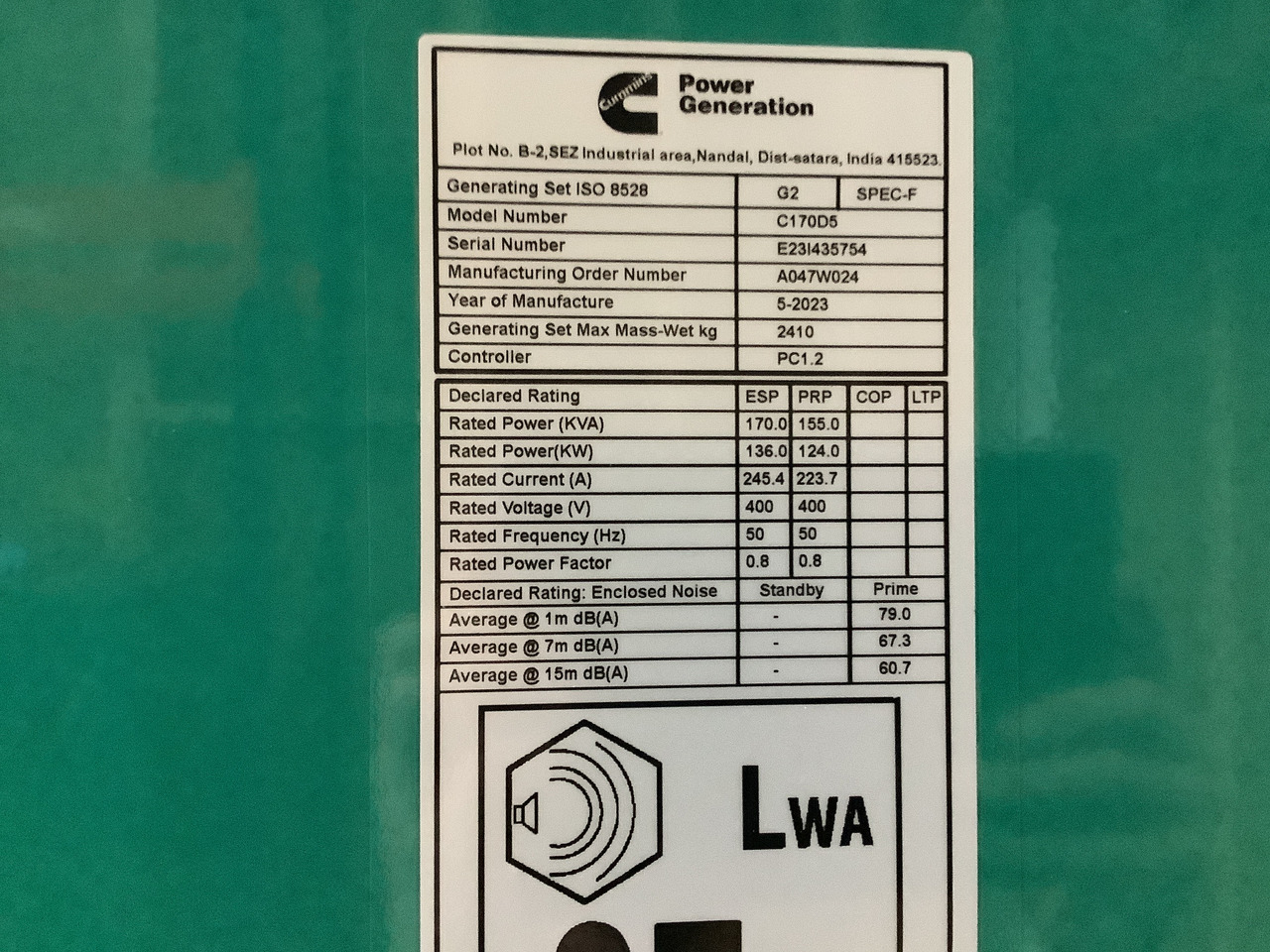 Cummins C170D. 170KVA Generator. Brand new. - Groupe électrogène: photos 4 Cummins C170D. 170KVA Generator. Brand new. - Groupe électrogène: photos 4