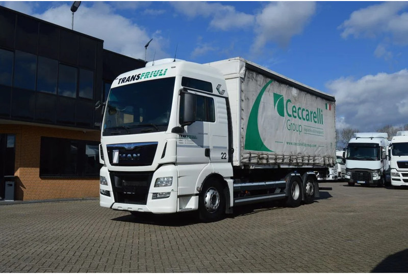 MAN TGX 26.440 * RETARDER * EURO6 * 6X2 * - Camion à rideaux coulissants: photos 1 MAN TGX 26.440 * RETARDER * EURO6 * 6X2 * - Camion à rideaux coulissants: photos 1