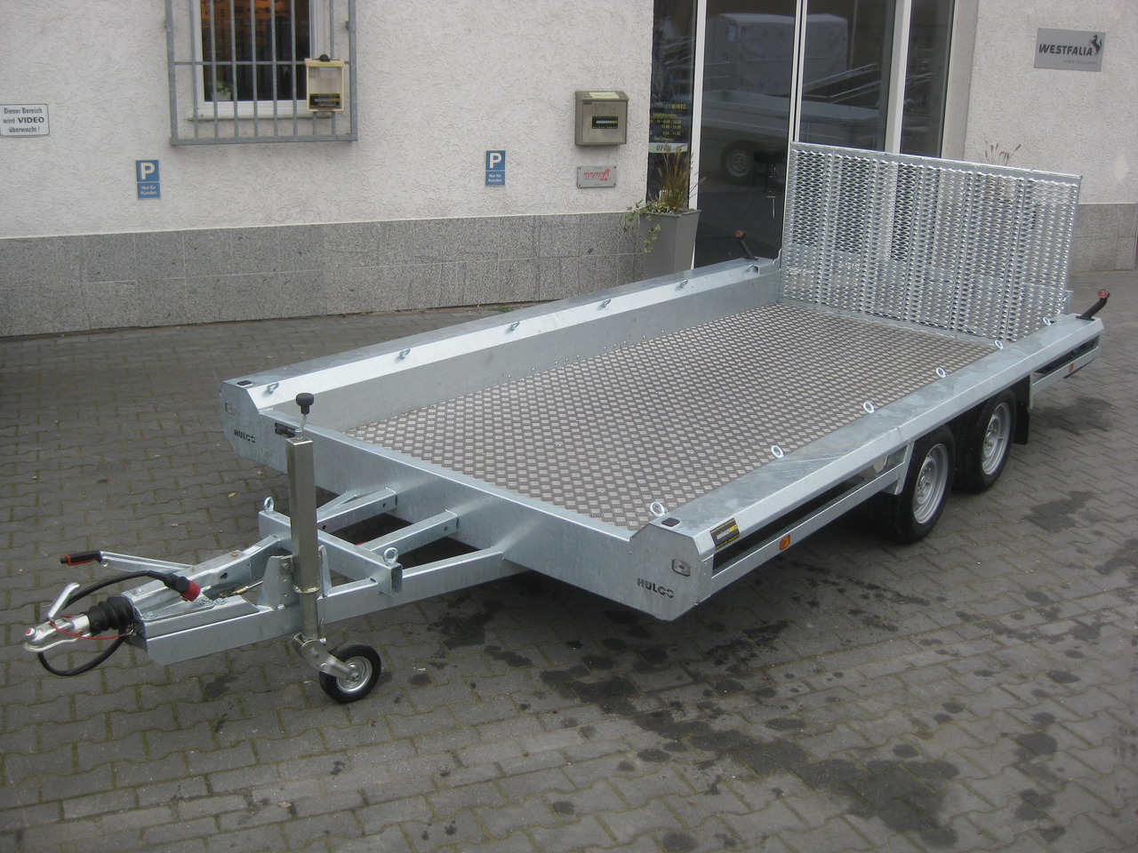 HULCO TERRAX Aluboden 394x180x27cm Heckrampe 150cm (XL) 3500kg - Remorque porte engin: photos 3 HULCO TERRAX Aluboden 394x180x27cm Heckrampe 150cm (XL) 3500kg - Remorque porte engin: photos 3