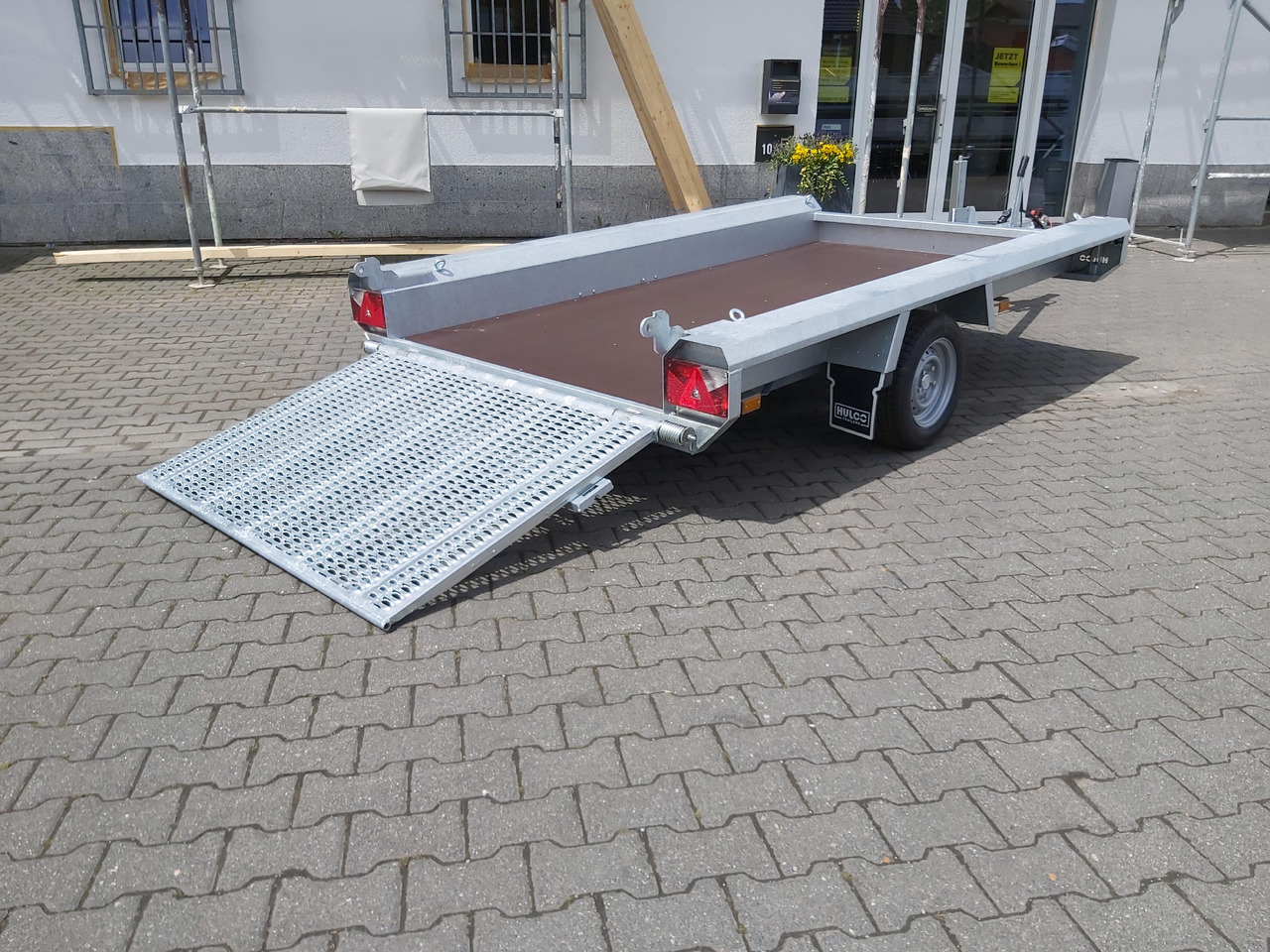 HULCO TERRAX Basic 294x150x27cm Heckrampe 100cm (M) 12" 1800kg - Remorque porte engin: photos 3 HULCO TERRAX Basic 294x150x27cm Heckrampe 100cm (M) 12" 1800kg - Remorque porte engin: photos 3