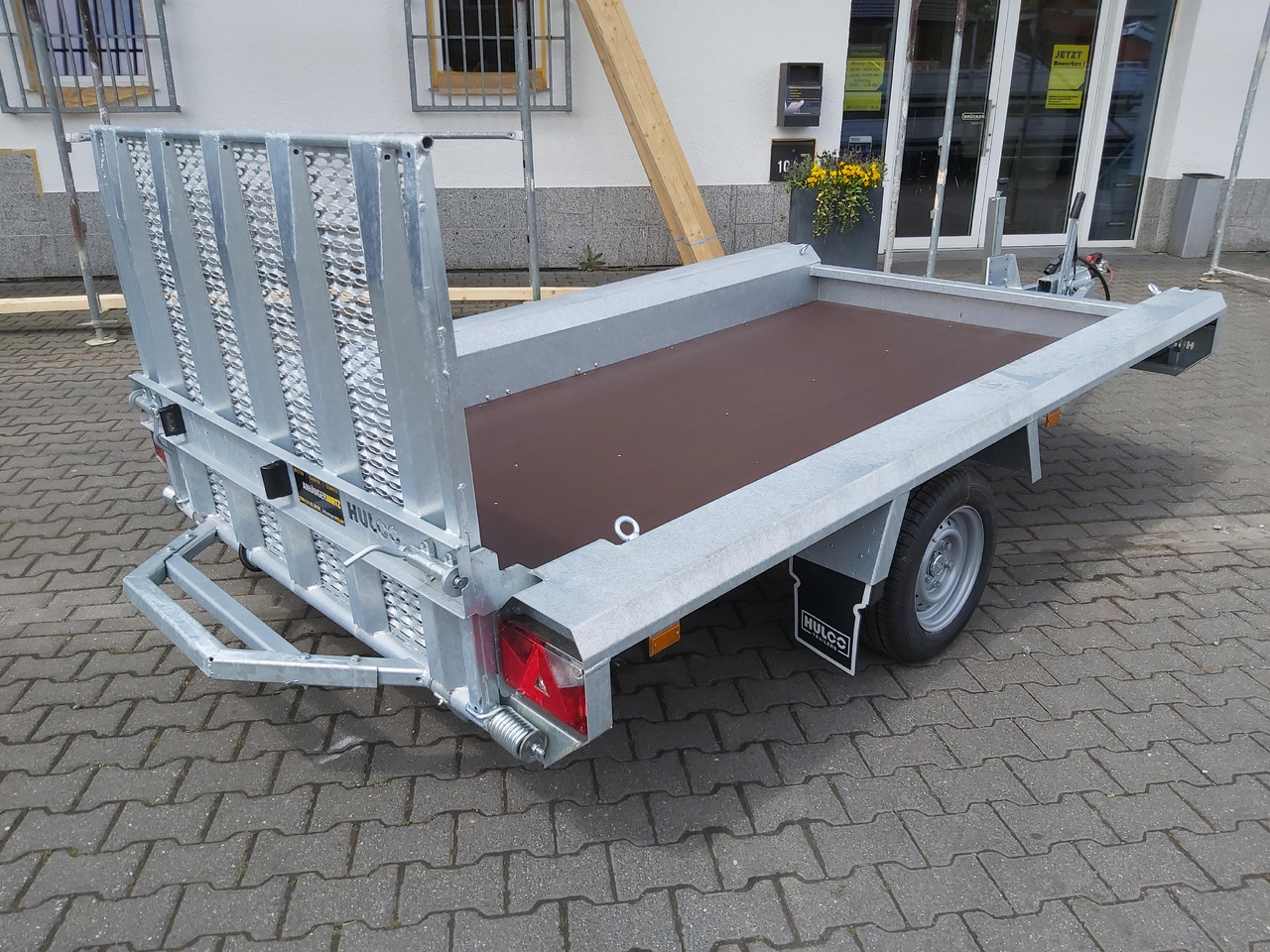 HULCO TERRAX Basic 294x150x27cm Heckrampe 100cm (M) 12" 1800kg - Remorque porte engin: photos 4 HULCO TERRAX Basic 294x150x27cm Heckrampe 100cm (M) 12" 1800kg - Remorque porte engin: photos 4