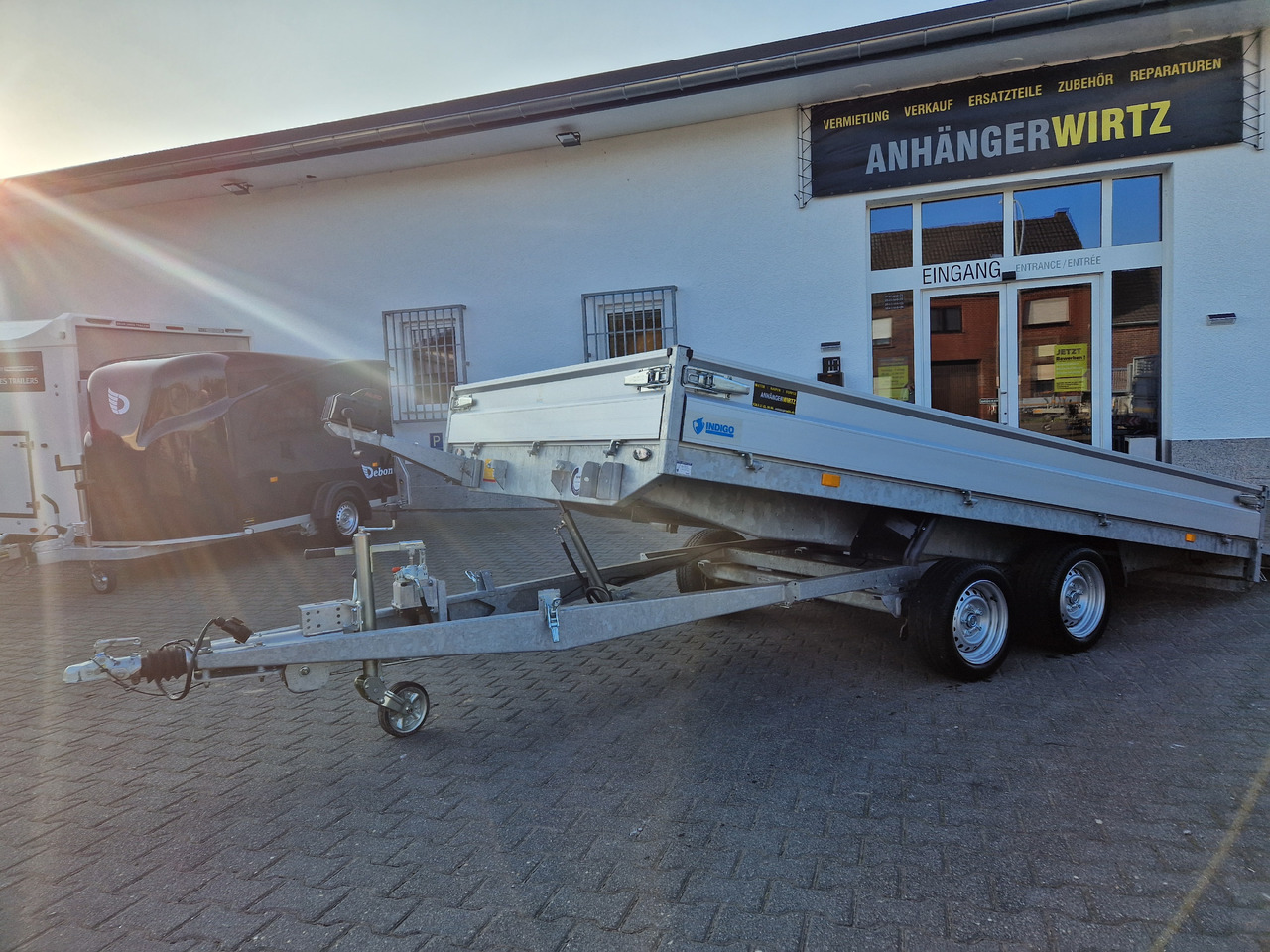 Hapert Indigo HT-2 405x201x30cm ankippbar Heckklappe Seilwinde 3500kg - Remorque porte engin: photos 4 Hapert Indigo HT-2 405x201x30cm ankippbar Heckklappe Seilwinde 3500kg - Remorque porte engin: photos 4