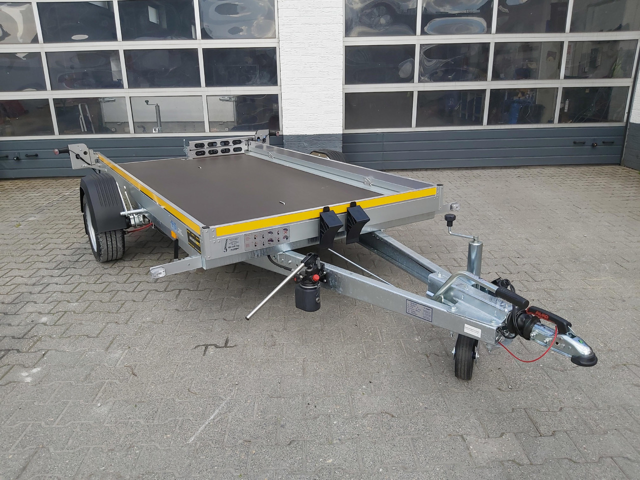 Remorque porte engin Senklift Anhänger MSL 1530/151 301x151x10cm yellow Plattform hydraulisch absenkbar 1500kg: photos 9