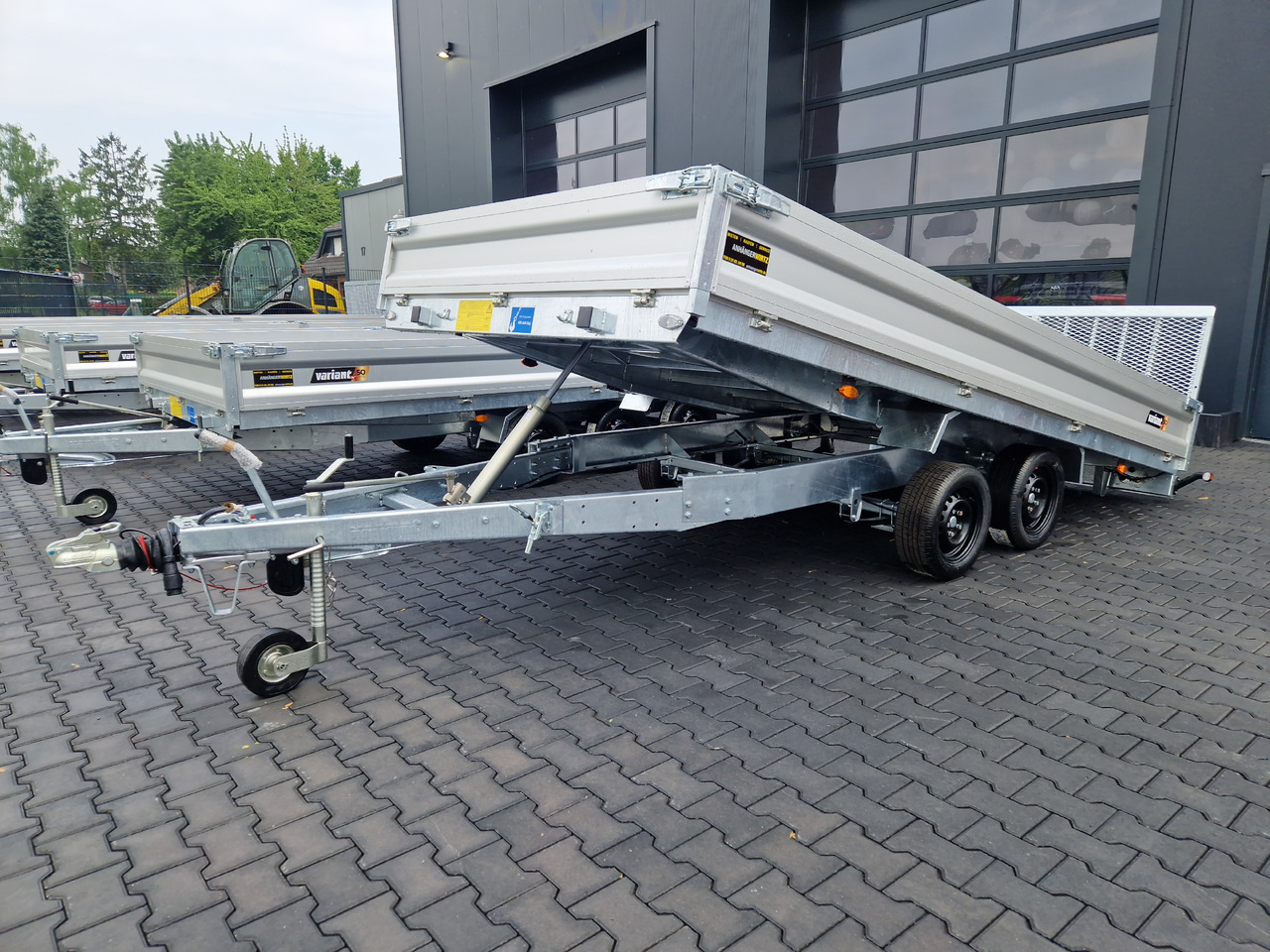 Remorque porte engin Variant Maschinentransporter 3542 UX Maxi Load Tandem Parabelfeder LED Felgen black 3500kg: photos 7