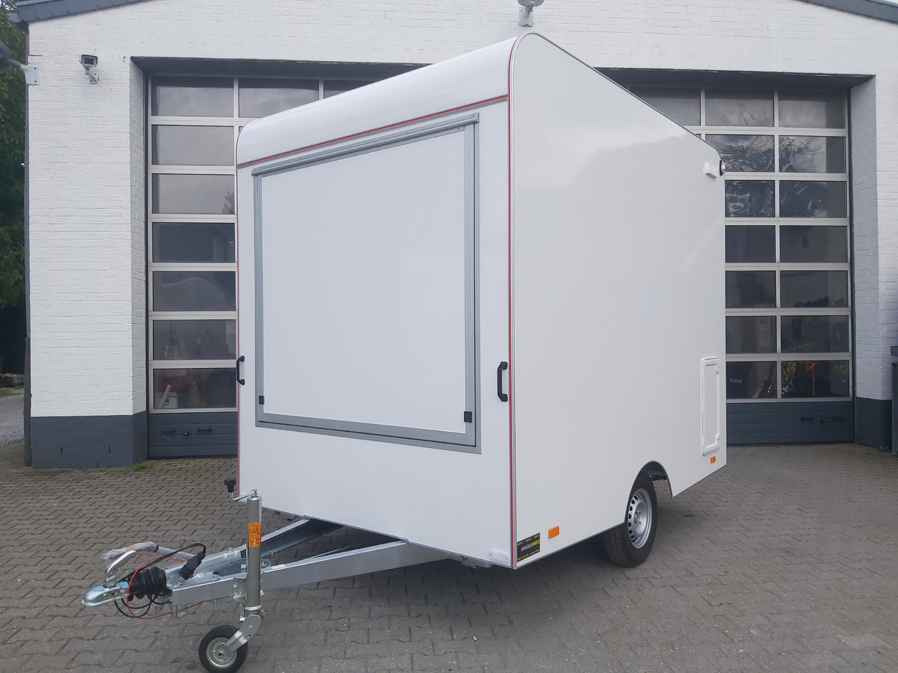 Remorque magasin Verkaufsanhänger VK 302 200 aero retro 300cm 2 Verkaufsklappen Multi Theke 230V PVC Boden (M) 1300kg: photos 8