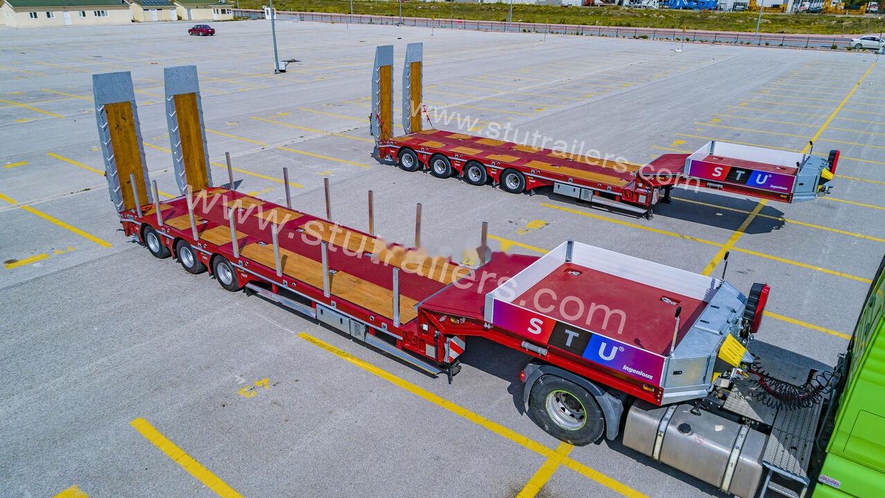 STU 3 Axles Lowbed Trailer - Semi-remorque surbaissé: photos 2 STU 3 Axles Lowbed Trailer - Semi-remorque surbaissé: photos 2