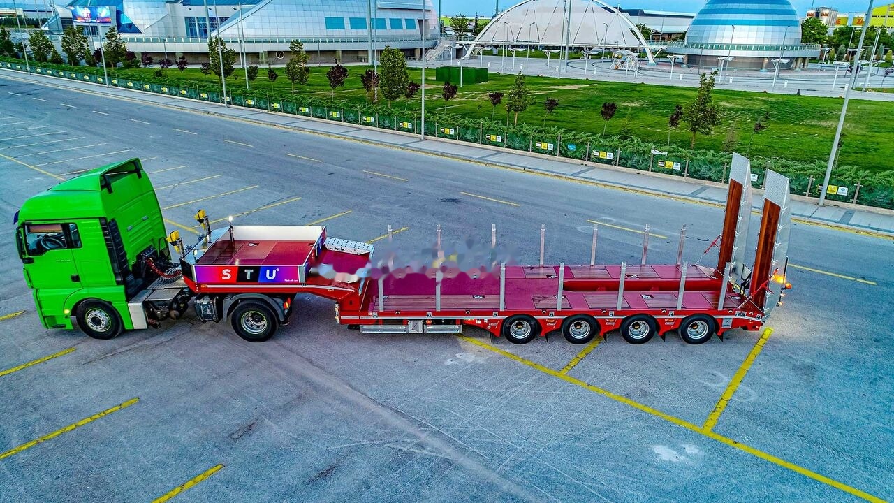 Semi-remorque surbaissé neuf STU 4 Axle Extendable Lowbed Trailer: photos 7