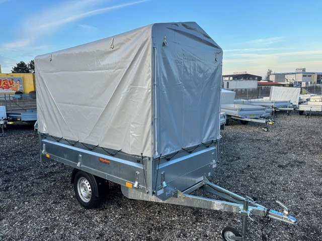 Neptun GN124, N7-263 KPS, 750 kg 2630 x 1450 x 400 mm, mit Hochplane 160 cm - Remorque voiture: photos 1 Neptun GN124, N7-263 KPS, 750 kg 2630 x 1450 x 400 mm, mit Hochplane 160 cm - Remorque voiture: photos 1