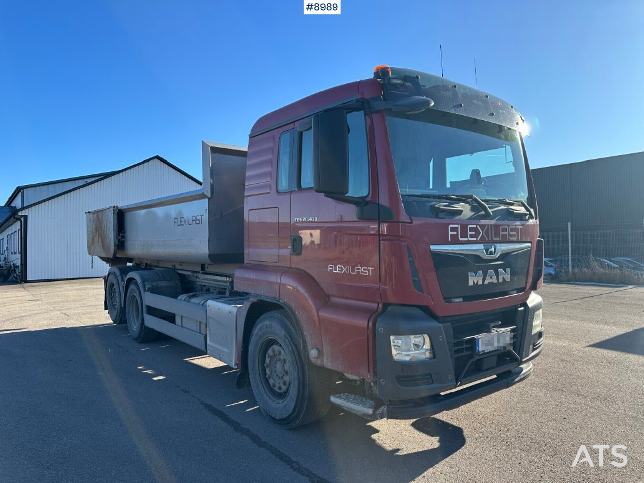Camion ampliroll Hook lift MAN TGS 28.430 X2-4 BL with bed: photos 10