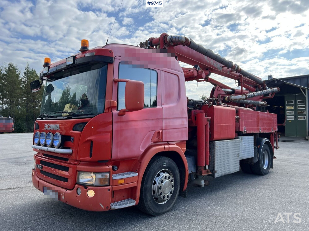 Scania P230 with Concrete pump - Camion pompe: photos 1 Scania P230 with Concrete pump - Camion pompe: photos 1