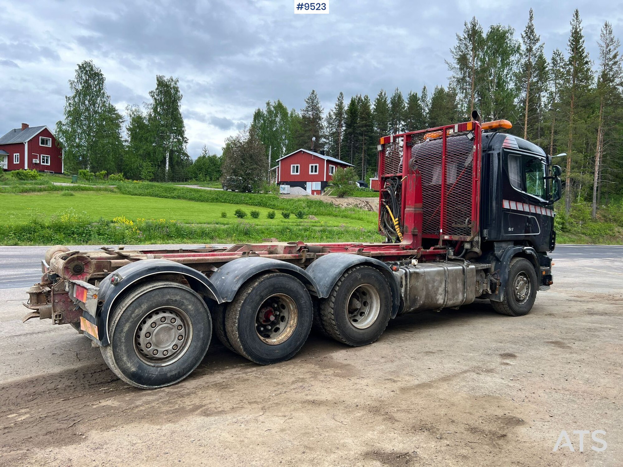 Camion ampliroll Scania R164 Tridem Hooklift: photos 10