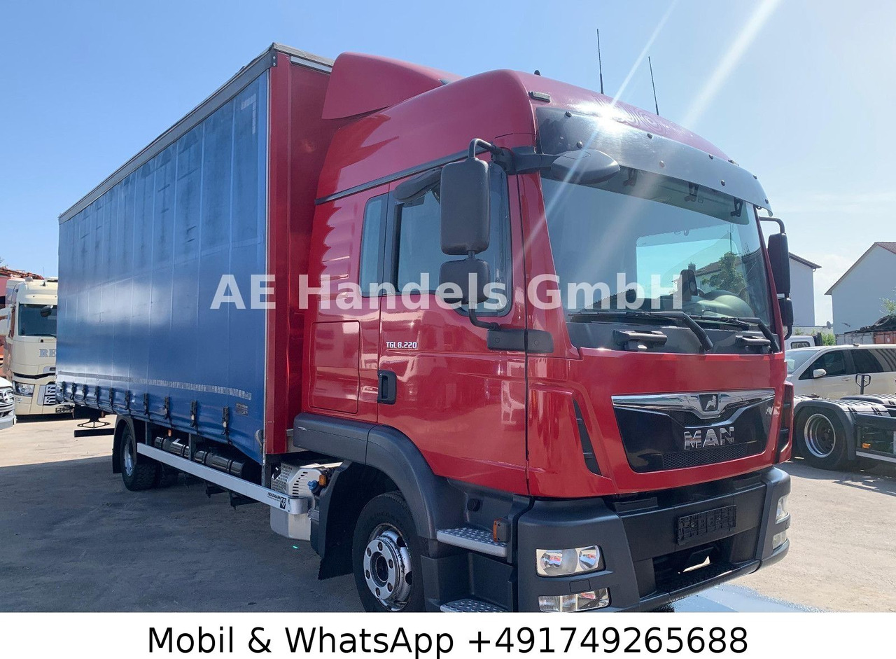 MAN TGL 8.220 L BL P+P *Tautliner/2xTank/AHK/LDW - Utilitaire rideaux coulissants (PLSC): photos 1 MAN TGL 8.220 L BL P+P *Tautliner/2xTank/AHK/LDW - Utilitaire rideaux coulissants (PLSC): photos 1