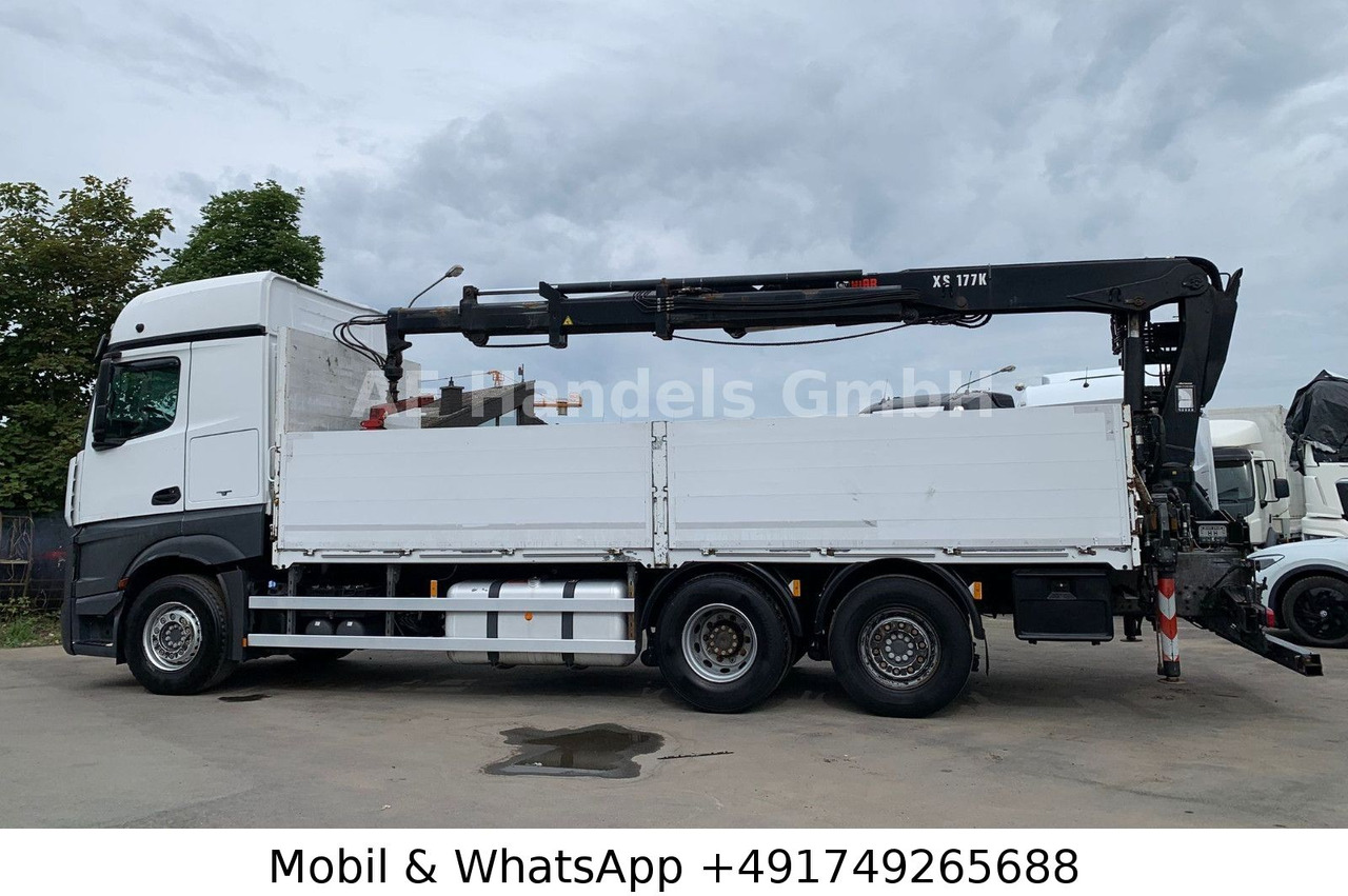 Mercedes-Benz Actros IV 2645 L LL 6x2 *Retarder/Hiab-177K-Pro - Camion plateau, Camion grue: photos 2 Mercedes-Benz Actros IV 2645 L LL 6x2 *Retarder/Hiab-177K-Pro - Camion plateau, Camion grue: photos 2