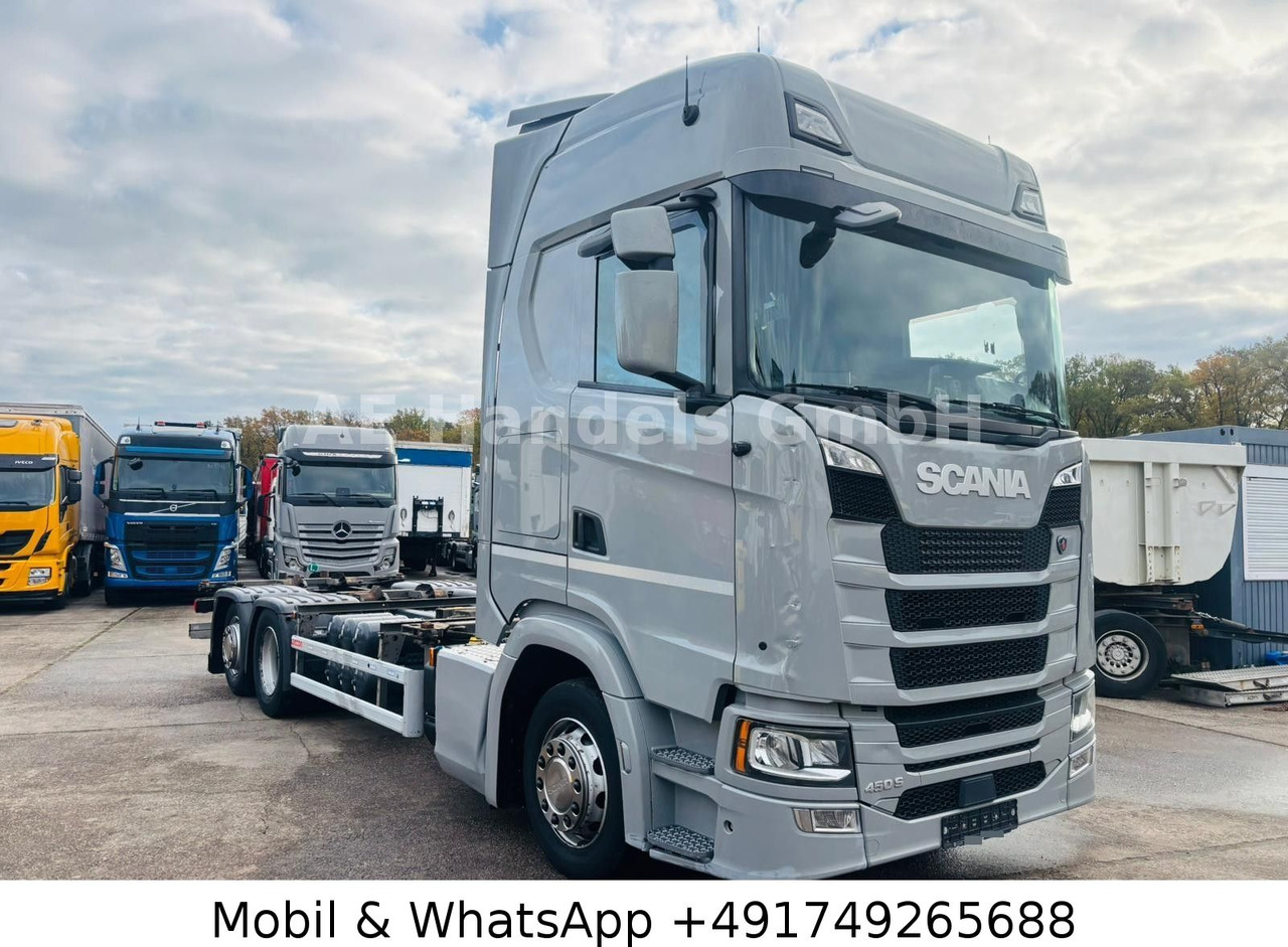 Scania S450 HighLine BDF *Retarder/Lenk+Lift/Multi/LBW - Camion porte-conteneur/ Caisse mobile: photos 1 Scania S450 HighLine BDF *Retarder/Lenk+Lift/Multi/LBW - Camion porte-conteneur/ Caisse mobile: photos 1