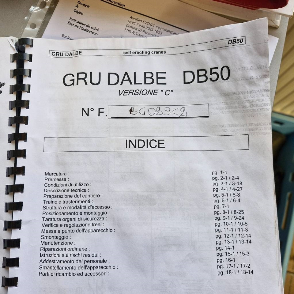 Grue à montage rapide Dalbe Dalbe DB 50 1er Main /Certificat CE Non Endommagée: photos 29