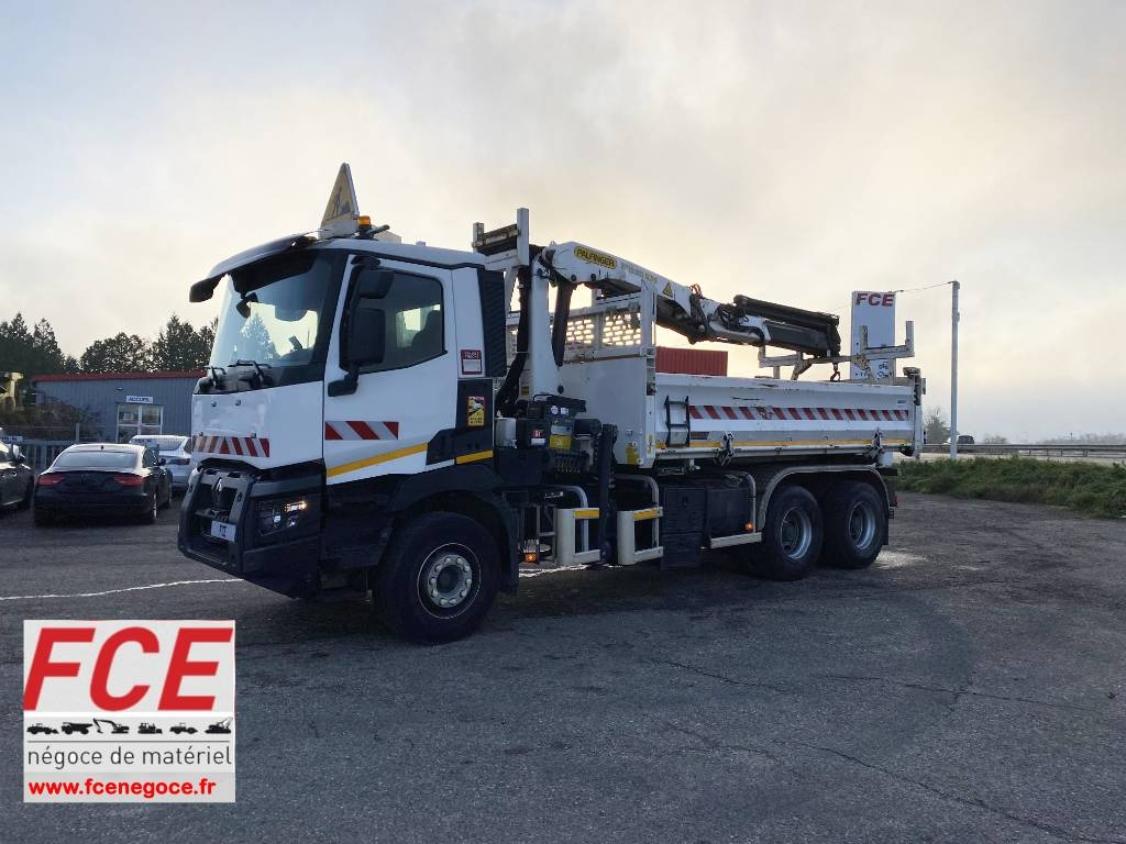 Renault C430 Dti11-Palfinger PK19.001/Tri-Benne endommagé - Camion benne: photos 1 Renault C430 Dti11-Palfinger PK19.001/Tri-Benne endommagé - Camion benne: photos 1