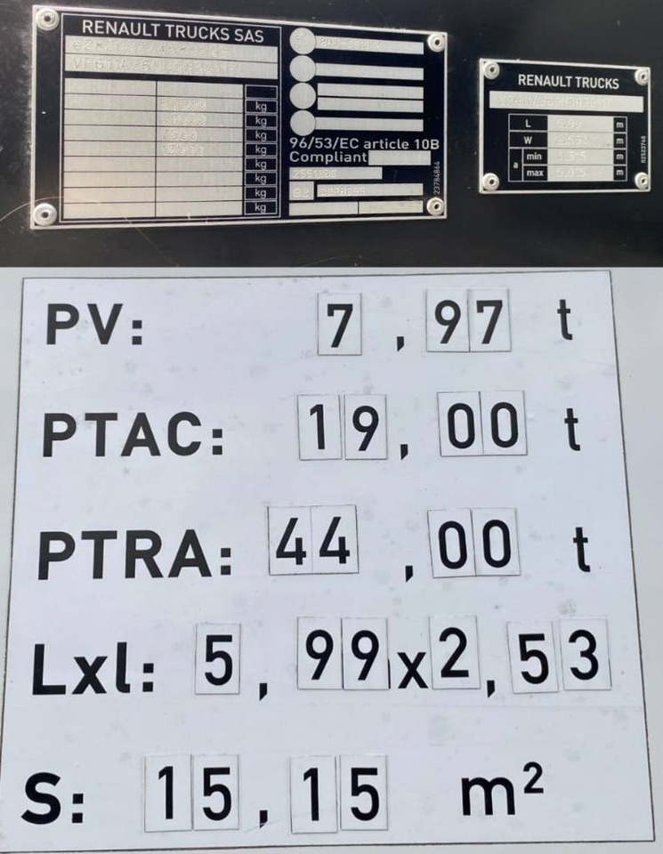 Tracteur routier Renault T480 Dti13 /Retarder-1er Main endommagé: photos 7 Tracteur routier Renault T480 Dti13 /Retarder-1er Main endommagé: photos 7