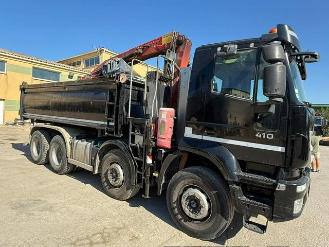 Iveco TRAKKER 410 EEV BI-BENNE GRUE MARREL 8X4 - Camion benne: photos 1 Iveco TRAKKER 410 EEV BI-BENNE GRUE MARREL 8X4 - Camion benne: photos 1