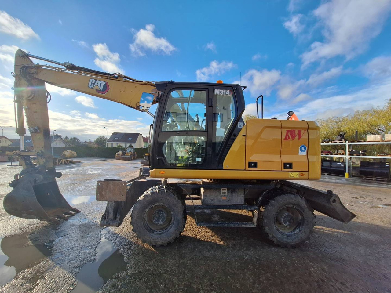 Pelle sur pneus CAT M 314: photos 8