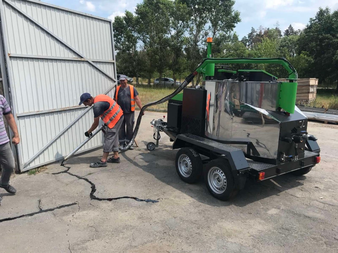 TICAB Сrack Sealing Machine,Asphalt Crack Fill Machine,500 L, Manufacturer, mašīna asfalta šuvju un plaisu aizpildīšanai BPM-500 - Travaux routiers: photos 5 TICAB Сrack Sealing Machine,Asphalt Crack Fill Machine,500 L, Manufacturer, mašīna asfalta šuvju un plaisu aizpildīšanai BPM-500 - Travaux routiers: photos 5