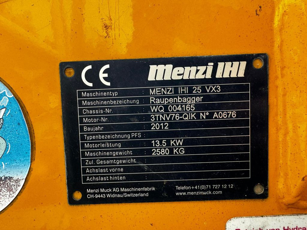 Mini pelle IHI 25VX3, 2.5ton, SWISS Machine: photos 9