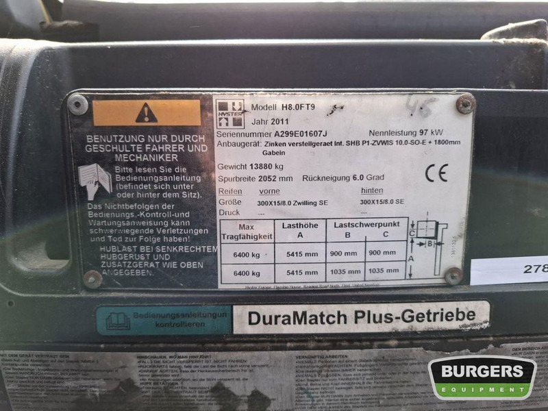 Hyster H8.0FT-9 - Chariot élévateur à gaz: photos 5 Hyster H8.0FT-9 - Chariot élévateur à gaz: photos 5
