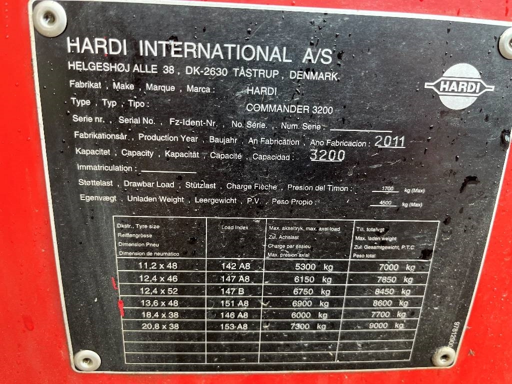Hardi Commander 3200 Dismantled: only spare parts - Pulvérisateur traîné: photos 3 Hardi Commander 3200 Dismantled: only spare parts - Pulvérisateur traîné: photos 3