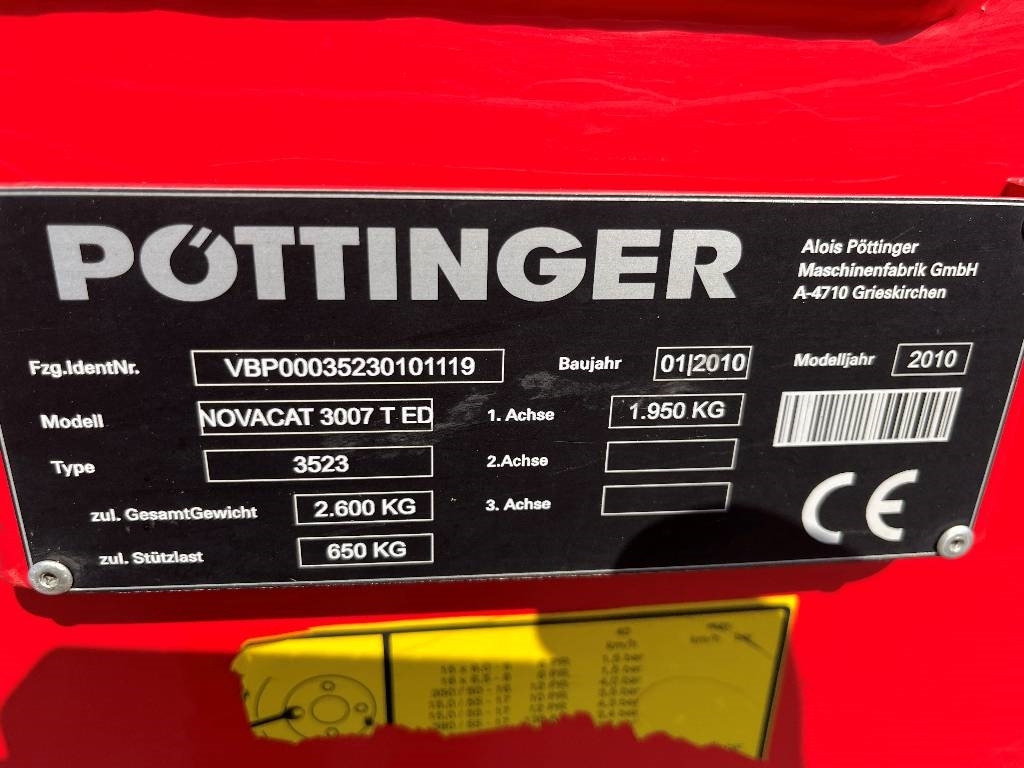 Pöttinger NovaCat 3007 T Dismantled. Only spare parts - Faucheuse: photos 5 Pöttinger NovaCat 3007 T Dismantled. Only spare parts - Faucheuse: photos 5