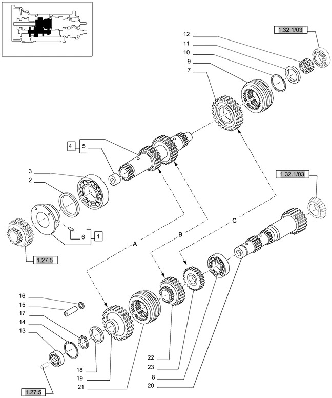 New Holland T6010 Koło zębate 38 t/39 t 81864702 - Transmission pour Tracteur agricole: photos 1 New Holland T6010 Koło zębate 38 t/39 t 81864702 - Transmission pour Tracteur agricole: photos 1