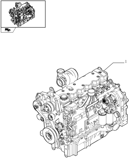New Holland T6090 Silnik long block - nef - tier 3 - 6 cyl - injector supplied 87542025 - Moteur pour Tracteur agricole: photos 1 New Holland T6090 Silnik long block - nef - tier 3 - 6 cyl - injector supplied 87542025 - Moteur pour Tracteur agricole: photos 1