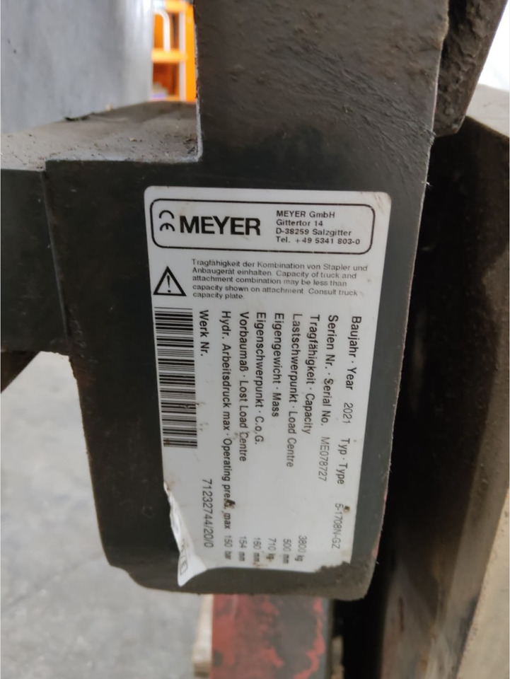 Meyer 5-1708N-GZ - Accessoire pour Matériel de manutention: photos 2 Meyer 5-1708N-GZ - Accessoire pour Matériel de manutention: photos 2