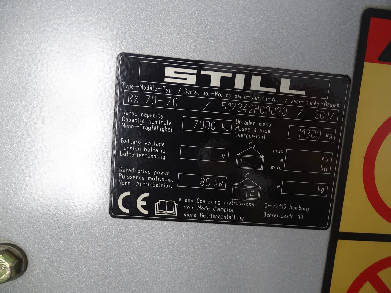 STILL RX70-70 - Chariot élévateur diesel: photos 5 STILL RX70-70 - Chariot élévateur diesel: photos 5