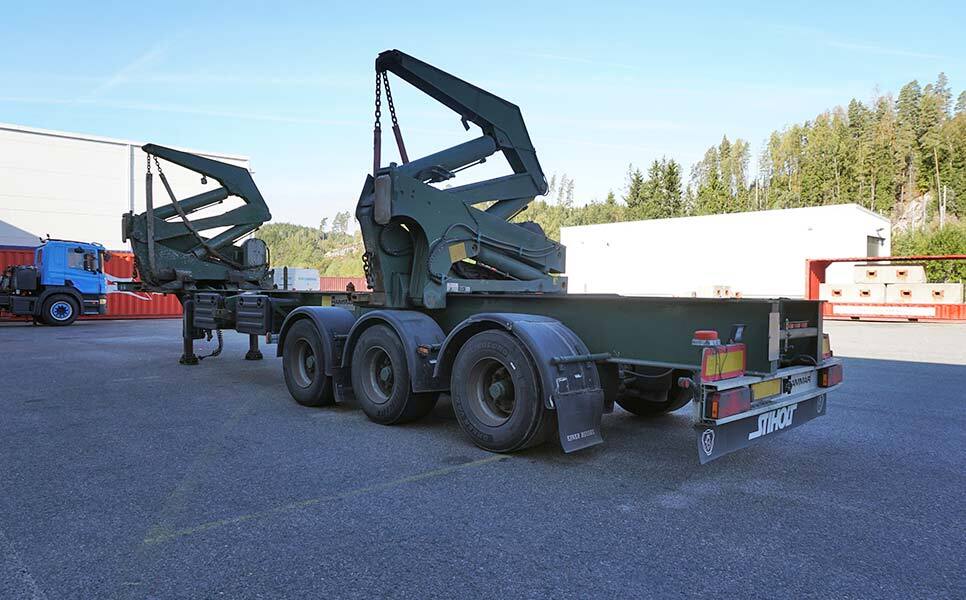 Semi-remorque porte-conteneur/ Caisse mobile pour transport de containers Hammar 195 S, Sideloader, 33 tonnes SWL (20'-40'): photos 6