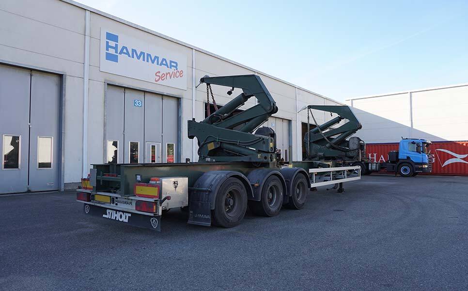 Semi-remorque porte-conteneur/ Caisse mobile pour transport de containers Hammar 195 S, Sideloader, 33 tonnes SWL (20'-40'): photos 8