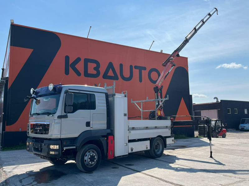 MAN TGM 13.290 4x4 PK9002 / PLATFORM L=3212 mm - Camion plateau, Camion grue: photos 1 MAN TGM 13.290 4x4 PK9002 / PLATFORM L=3212 mm - Camion plateau, Camion grue: photos 1